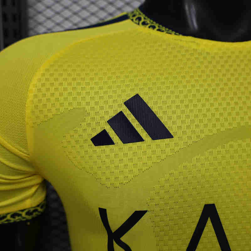 (S-3XL) Player Version 26-27 Advertisement Version Al-Nassr FC Home Yellow Thailand Soccer Jersey AAA-888