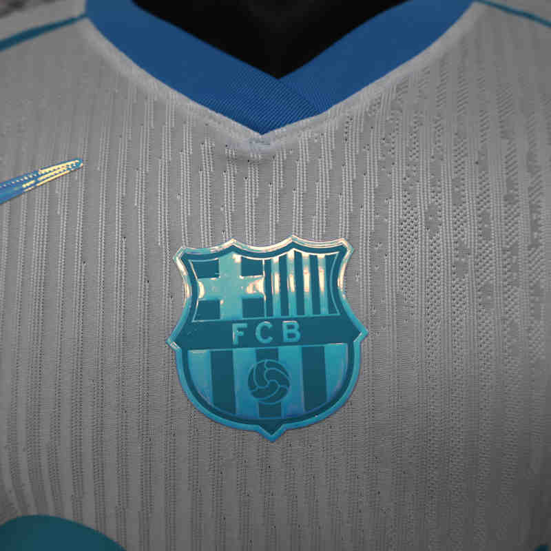 Player Version 26-27 Barcelona White Thailand Soccer Jersey AAA-888