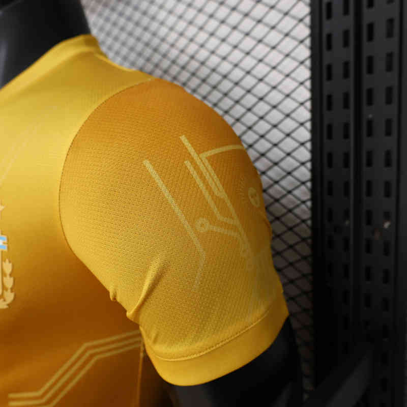 Player Version 26-27 Special Edition Argentina Yellow Thailand Soccer Jersey AAA-888