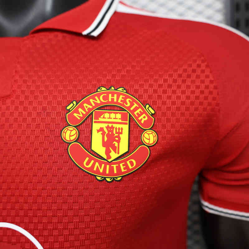 (S-3XL) 26-27 Player Version Manchester United Home Red Thailand Soccer Jersey AAA-888