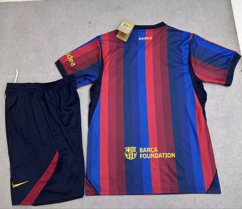 26-27 Barcelona Home Red&Blue Soccer Uniform-718