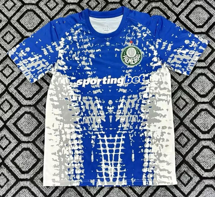 26-27 SE Palmeiras Goalkeeper Blue&White Thailand Soccer Jersey AAA-2483