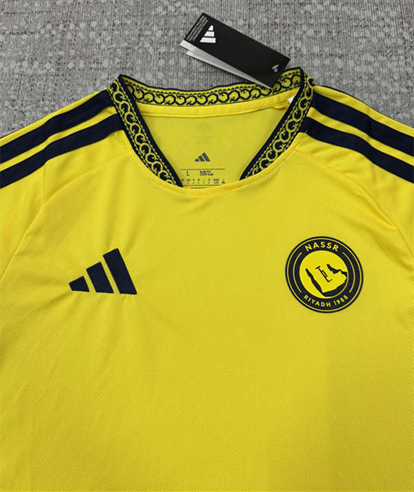 (S-4XL)26-27 Al-Nassr FC Home Yellow Thailand Soccer Jersey  AAA-4506