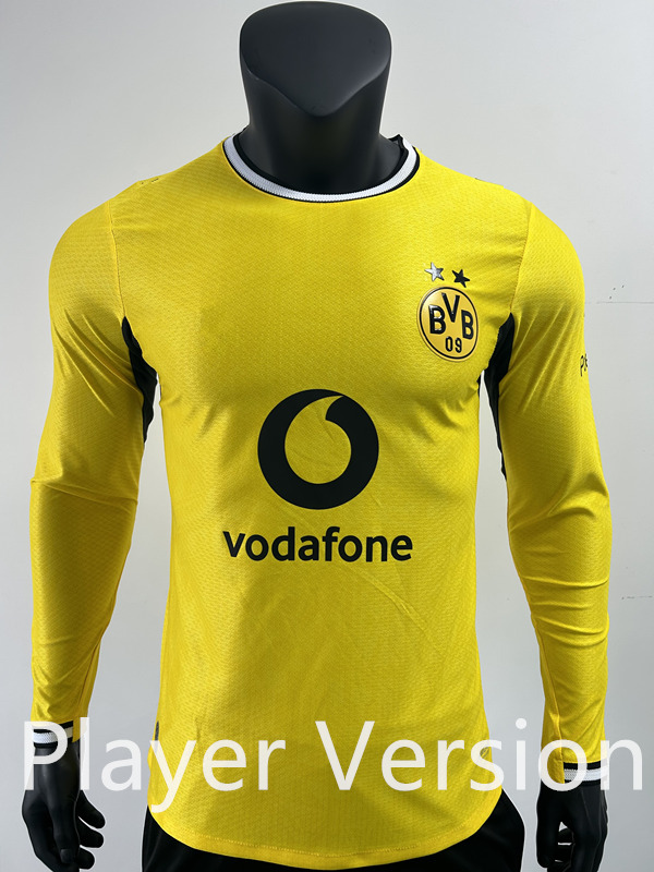 Player Version 26-27 Borussia Dortmund Home Yellow LS Thailand Soccer Jersey AAA-0871