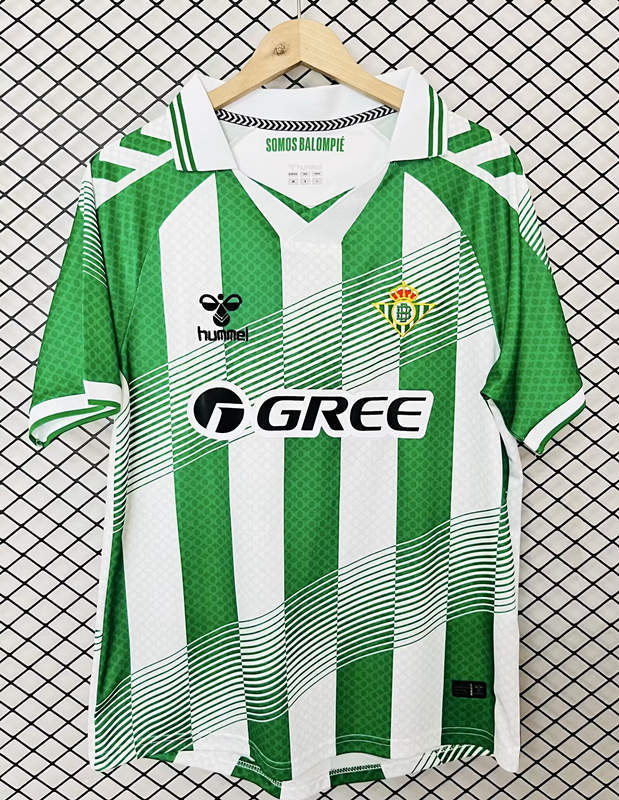 (S-4XL) 26-27 Real Betis Home White&Green Thailand Soccer Jersey-2044