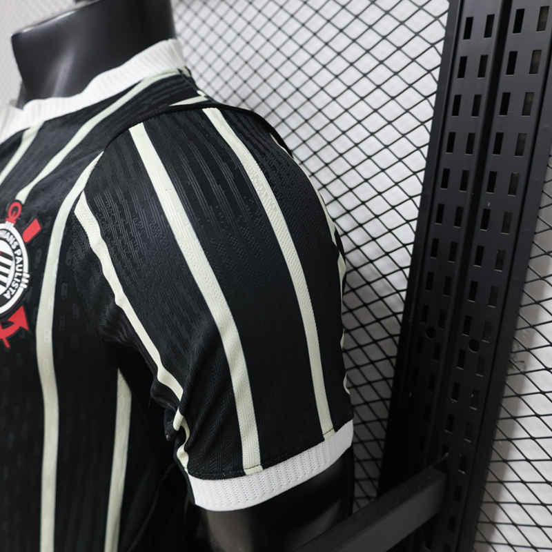 Player Version 26-27 Corinthians Away Black Thailand Soccer Jersey AAA-888