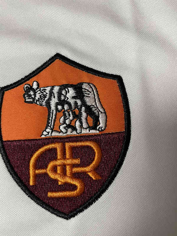 Retro Version 98-99 Roma Away White LS Thailand Soccer Jersey AAA-SL