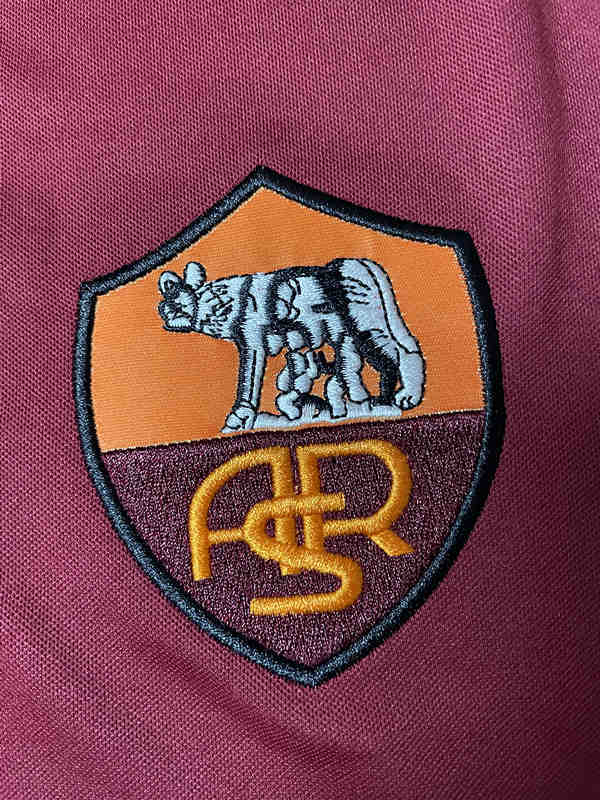 Retro Version 98-99 Roma Home Red LS Thailand Soccer Jersey AAA-SL
