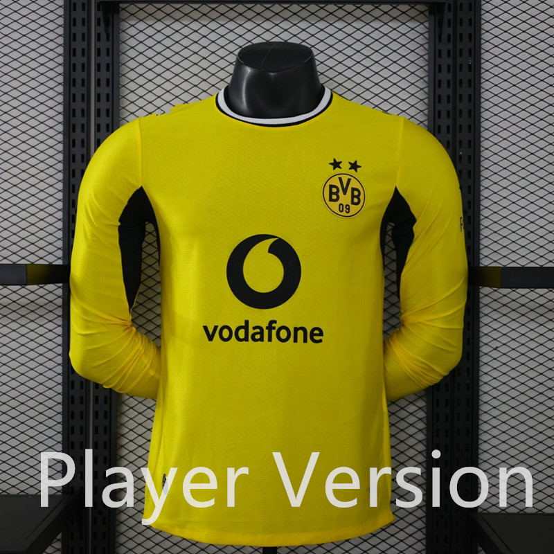 Player Version 26-27 Borussia Dortmund Home Yellow LS Thailand Soccer Jersey AAA-888