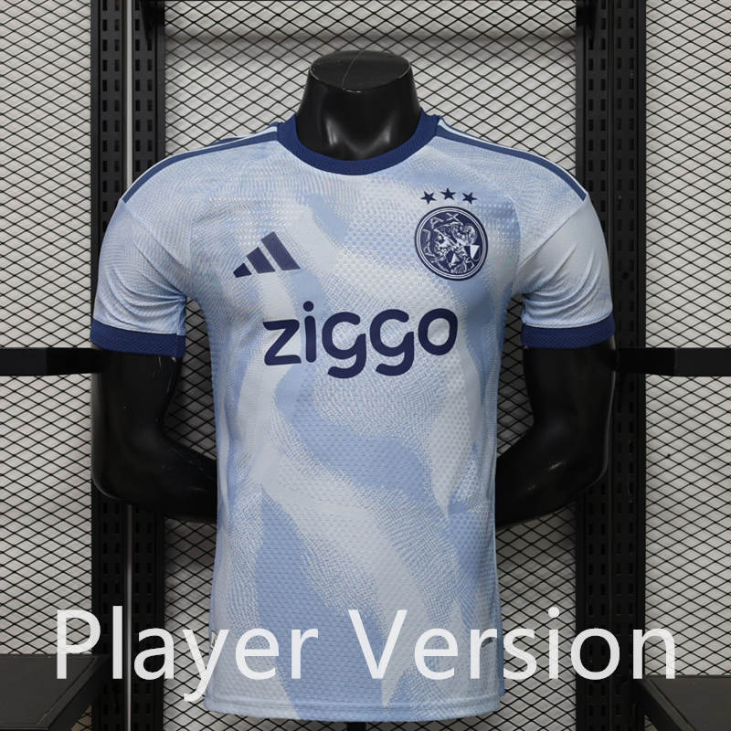 Player Version 26-27 Ajax Light Blue Thailand Soccer Jersey AAA-888
