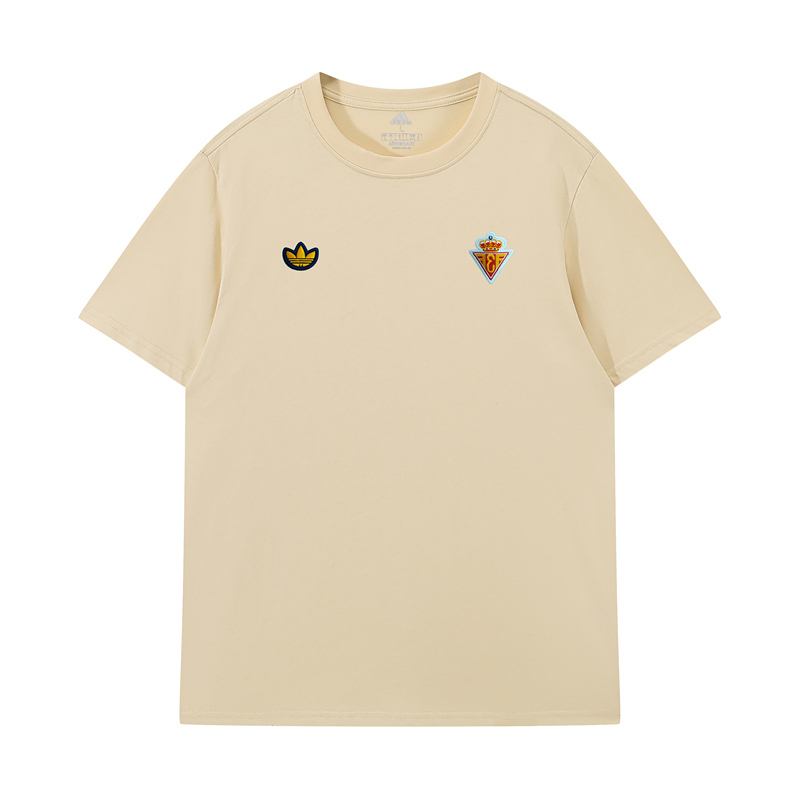 26-27 Spain Retro Beige Embroidered T-Shirt -LH