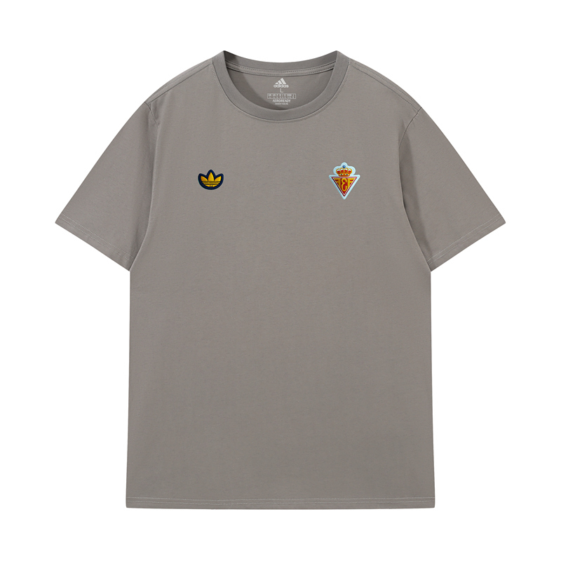 26-27 Spain Retro Gray Embroidered T-Shirt -LH