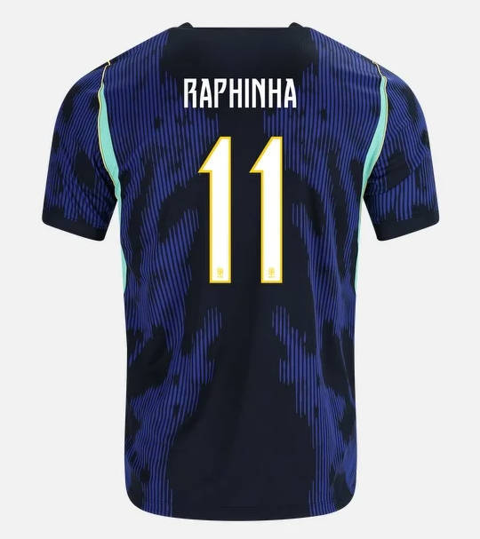 26-27 Player Version Brazil Away Blue (Raphinha #11) Thailand Soccer Soccer Jersey AAA-3596