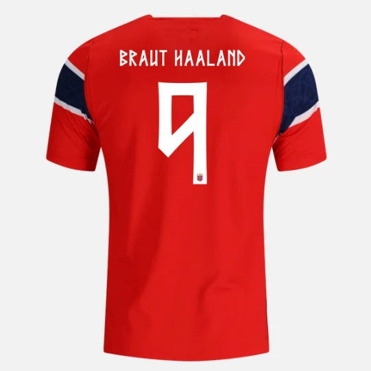 26-27 Norway (Erling Haaland #9) Home Red Thailand Soccer Jersey AAA