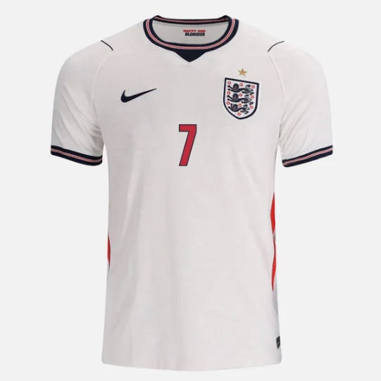 26-27 England Home White (Bukayo Saka  #7) Thailand Soccer Jersey