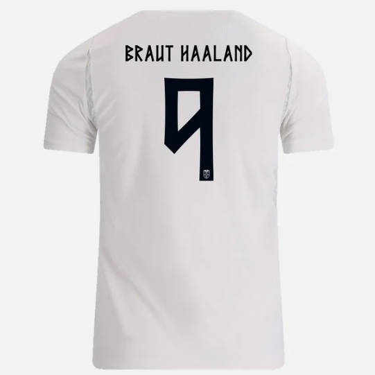 26-27 Norway (Erling Haaland #9) Third White Thailand Soccer Jersey AAA