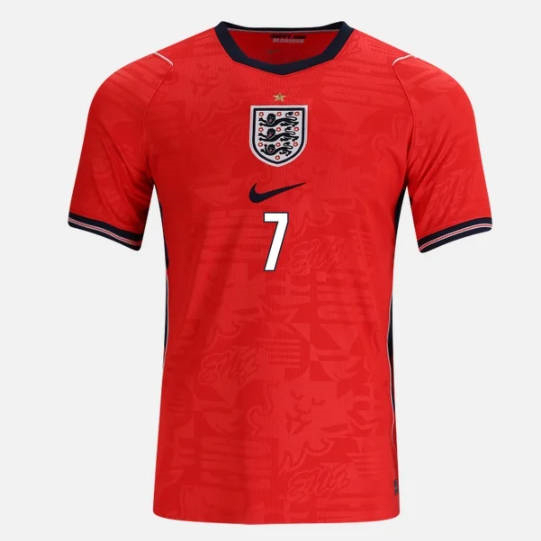 26-27 England Away Red (Bukayo Saka  #7) Thailand Soccer Jersey