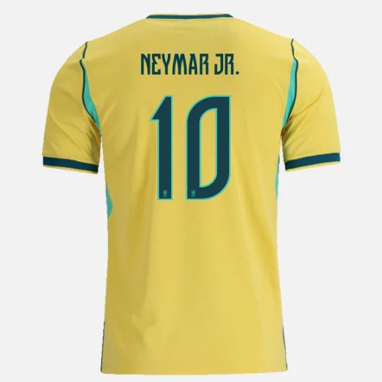 26-27 Brazil Home Yellow (Neymar Jr #10) Thailand Soccer Soccer Jersey