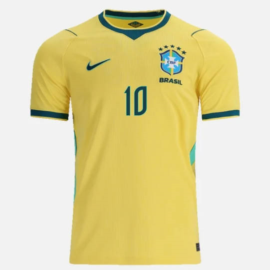 26-27 Brazil Home Yellow (Neymar Jr #10) Thailand Soccer Soccer Jersey
