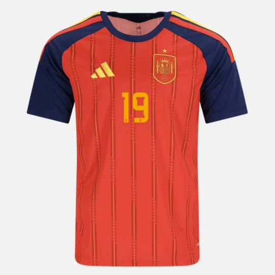 26-27 Spain Home Red (Lamine Yamal #19) Thailand Soccer Jersey AAA