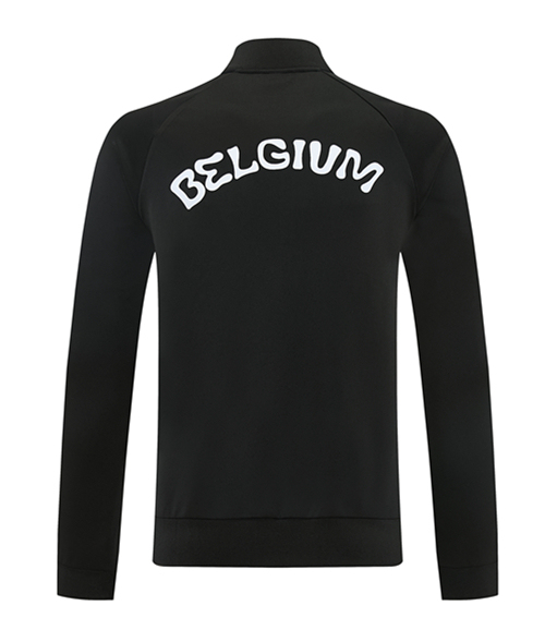 26-27 Belgium Black Thailand Soccer Jacket Uniform -LH