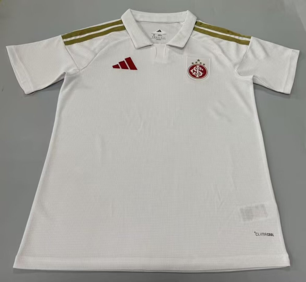 (S-4XL) 26-27 Brazil SC Internacional Away White Thailand Soccer Jersey AAA-5668
