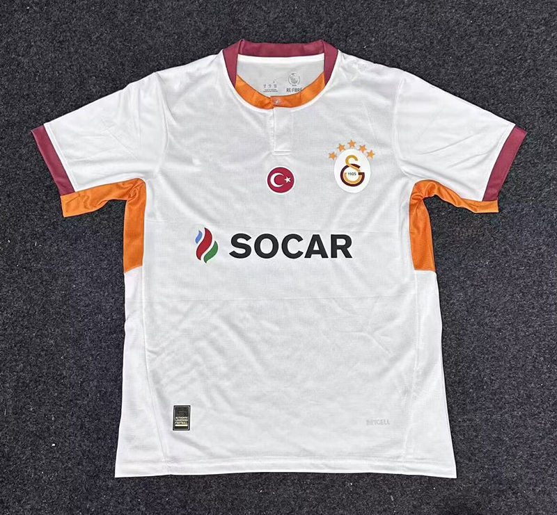 (S-4XL) 26-27 Galatasaray SK Away White Thailand Soccer Jersey AAA-7750