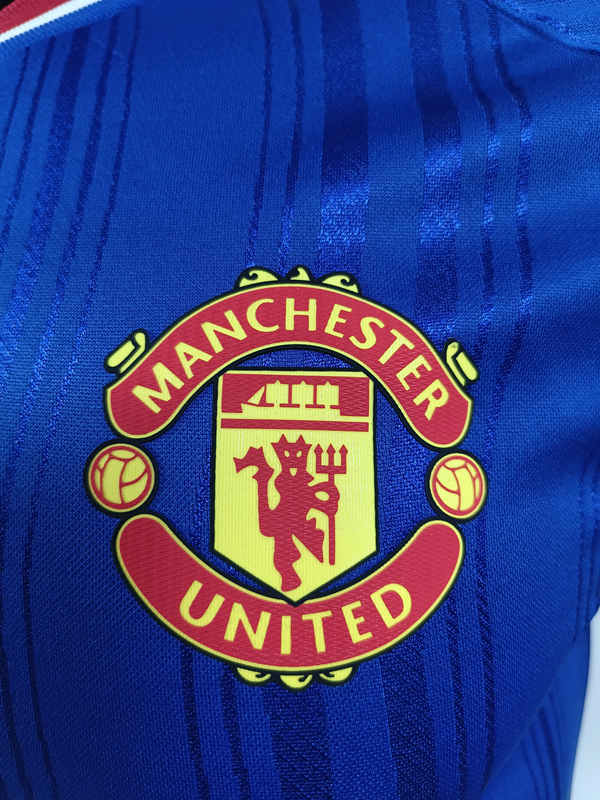 Player Version 26-27 Manchester United Away Blue Soccer Jersey-0871