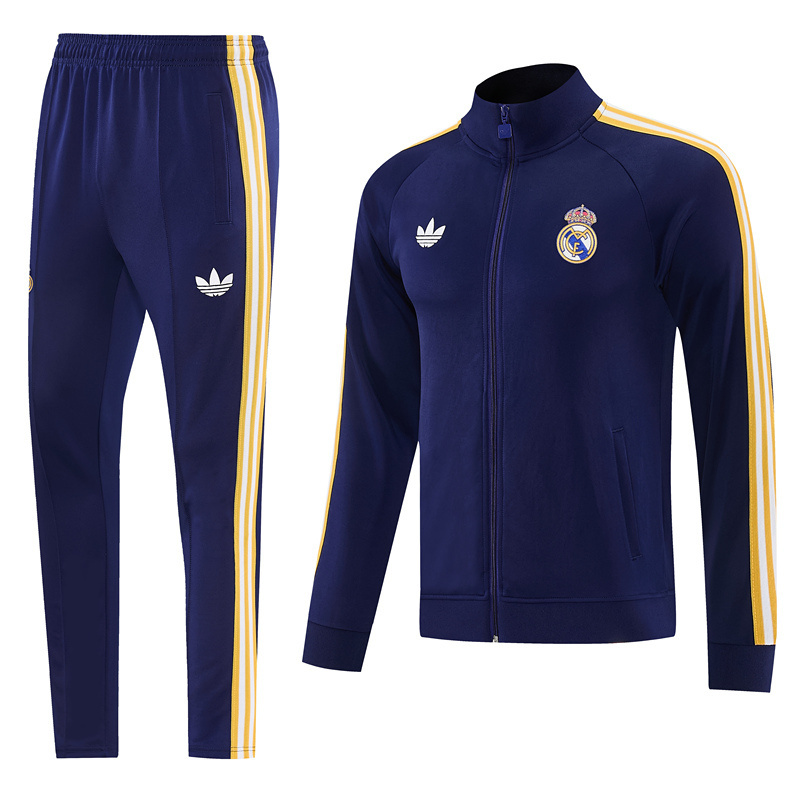26-27 Real Madrid Royal Blue Thailand Soccer Jacket Uniform-LH