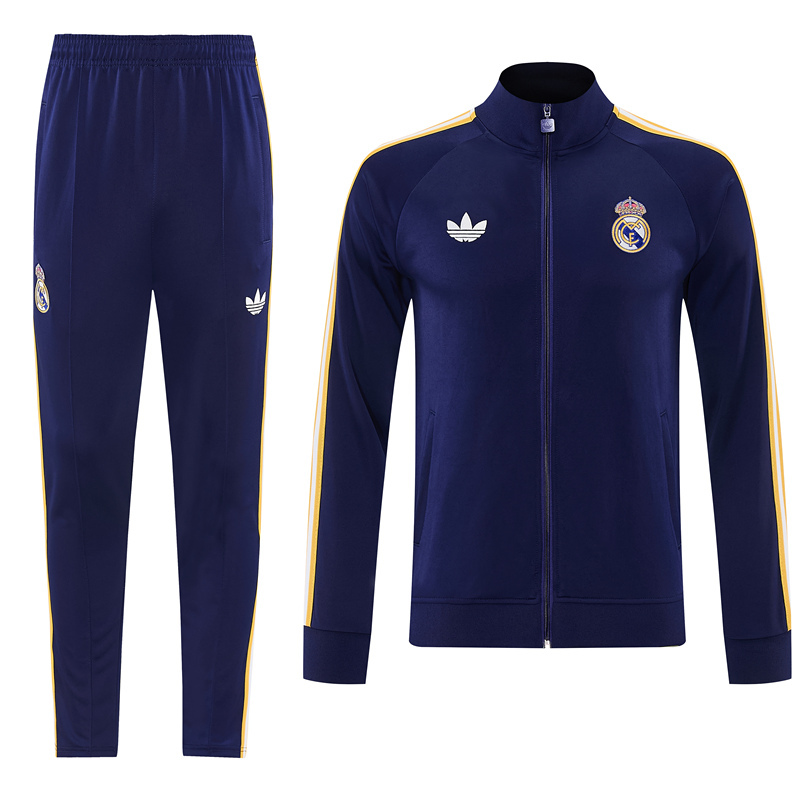 26-27 Real Madrid Royal Blue Thailand Soccer Jacket Uniform-LH