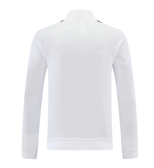 26-27 Real Madrid White Thailand Soccer Jacket Uniform-LH