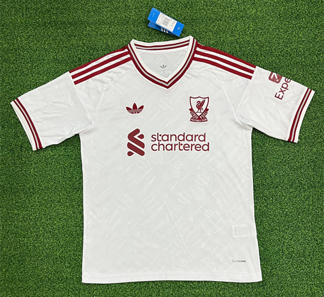 (S-4XL) 26-27 Liverpool Away White Thailand Soccer Jersey AAA-403