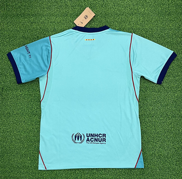 (S-4XL) 26-27 Barcelona 2nd Away Blue Thailand Soccer Jersey AAA-403