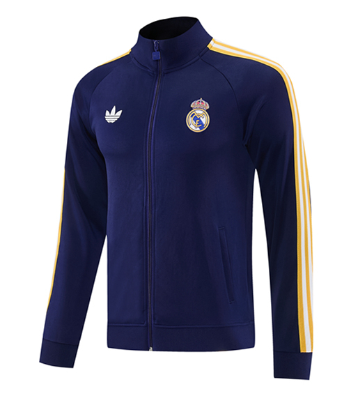 26-27 Real Madrid Royal Blue Thailand Soccer Jacket Uniform-LH