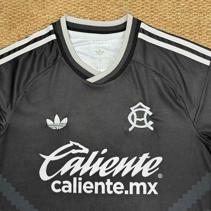 (S-4XL) 26-27 Club America Away Black Thailand Soccer Jersey AAA-7810