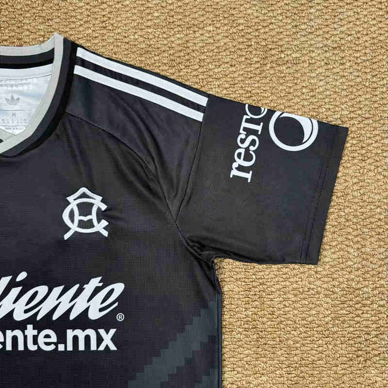 (S-4XL) 26-27 Club America Away Black Thailand Soccer Jersey AAA-7810