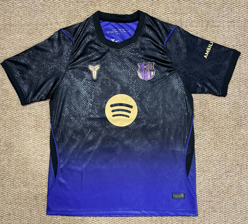 (S-4XL) 26-27 Barcelona Away Black&Purple Thailand Soccer Jersey AAA-7810