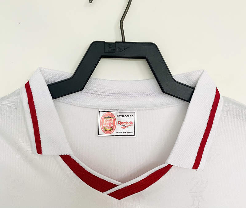 Retro Version 96-97 Liverpool White Thailand Soccer Jersey AAA-811