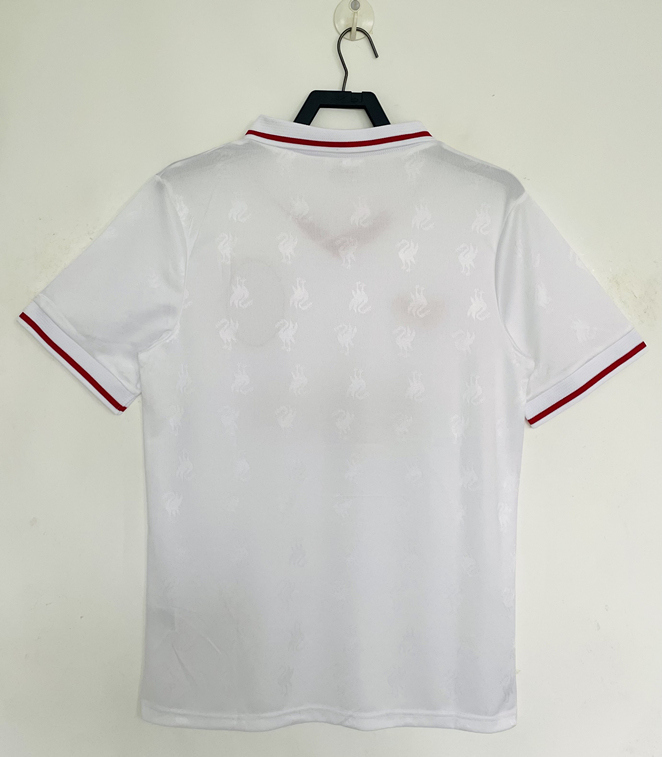 Retro Version 96-97 Liverpool White Thailand Soccer Jersey AAA-811