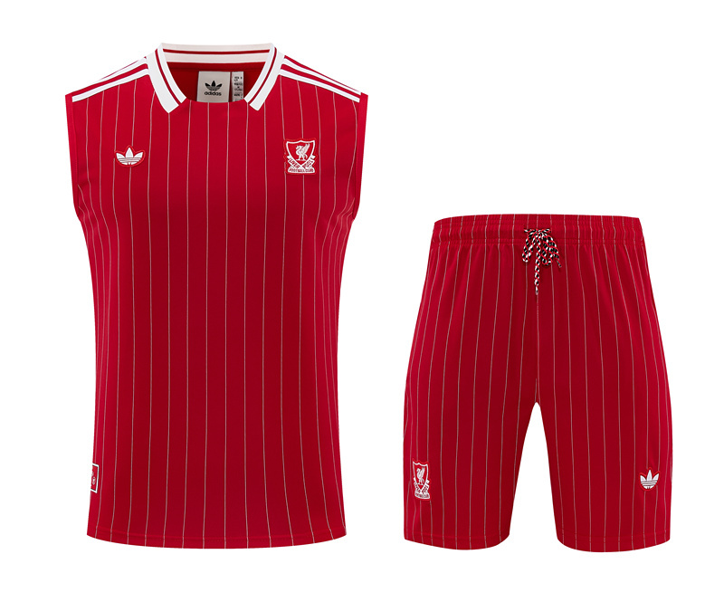 26-27 Retro Liverpool Red Thailand Soccer Vest Uniform-418