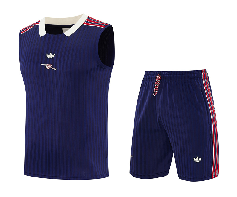 25-26 Retro Arsenal Royal Blue Thailand Soccer Vest Uniform-418