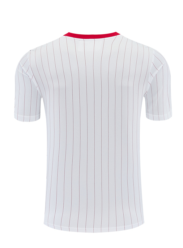26-27 Manchester United White&Red Short-sleeved Thailand Soccer Uniform-418