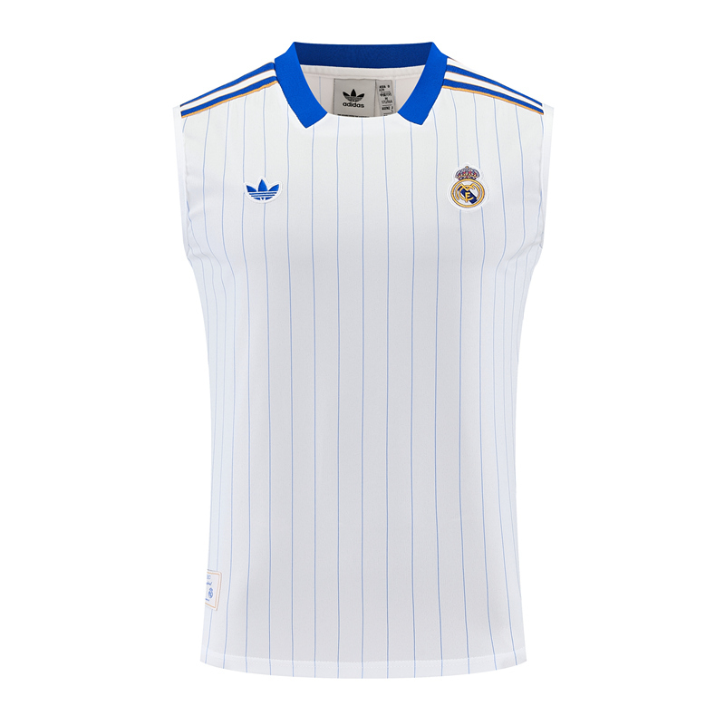 26-27 Retro Real Madrid White Thailand Soccer Vest Uniform-418