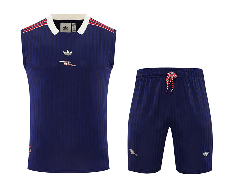 25-26 Retro Arsenal Royal Blue Thailand Soccer Vest Uniform-418
