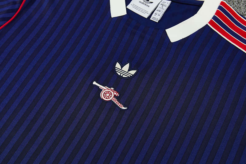25-26 Retro Arsenal Royal Blue Thailand Soccer Short-Sleeves Uniform-418
