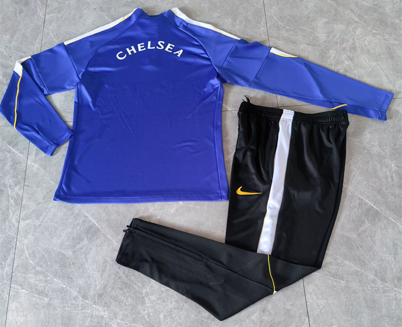 26-27 Chelsea Color Blue Thailand Soccer Tracksuit-411
