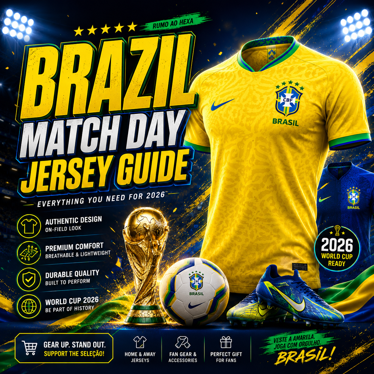 Brazil Soccer Jersey Guide for 2026 Match Day