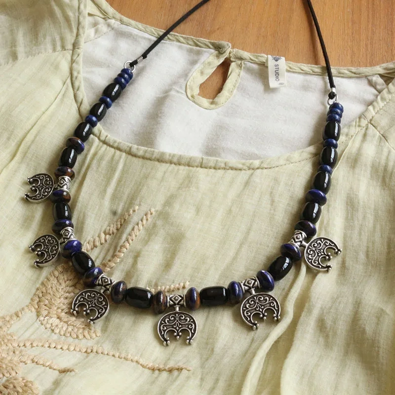 Slavic Jewelry Makeing For Women necklace, Viking Style Tribal Brooch Middle Ages Lunula Jewelry…
