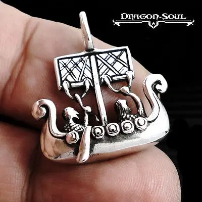 10pcs SDrakkar Ship Viking Norse Long Boat Pendant - Viking Ship - Dragonsoul jewelry Warrior, Boat, Talisman necklace
