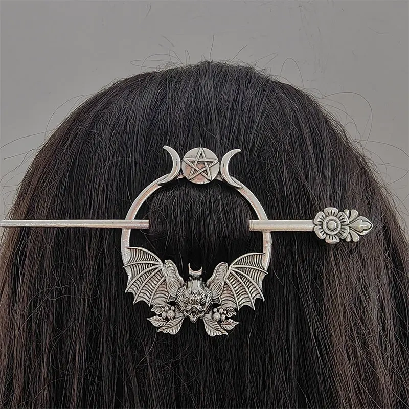 Gothic Bat Hair Clip Pin  Witchy OccuGothic Bat Hair Clip Pin – Witchy Occult Hair Accessory for Women  Unique Mother's Day Gift